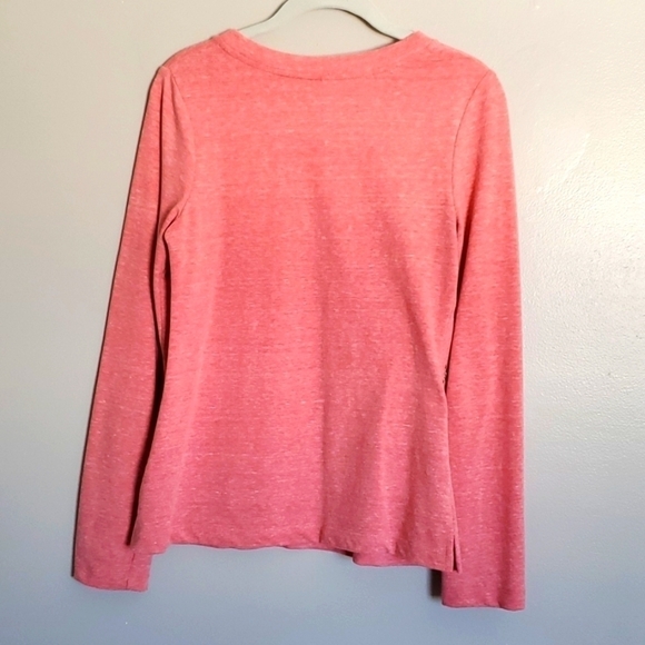Xhilaration sweatshirt size M peach pink stars‎ long sleeve top starburst gems - Picture 2 of 8